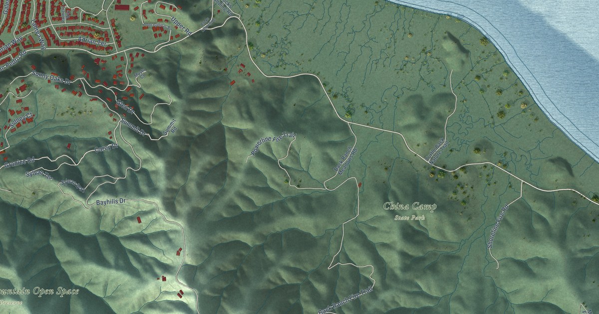 Map of Santa Venetia, California in 2026