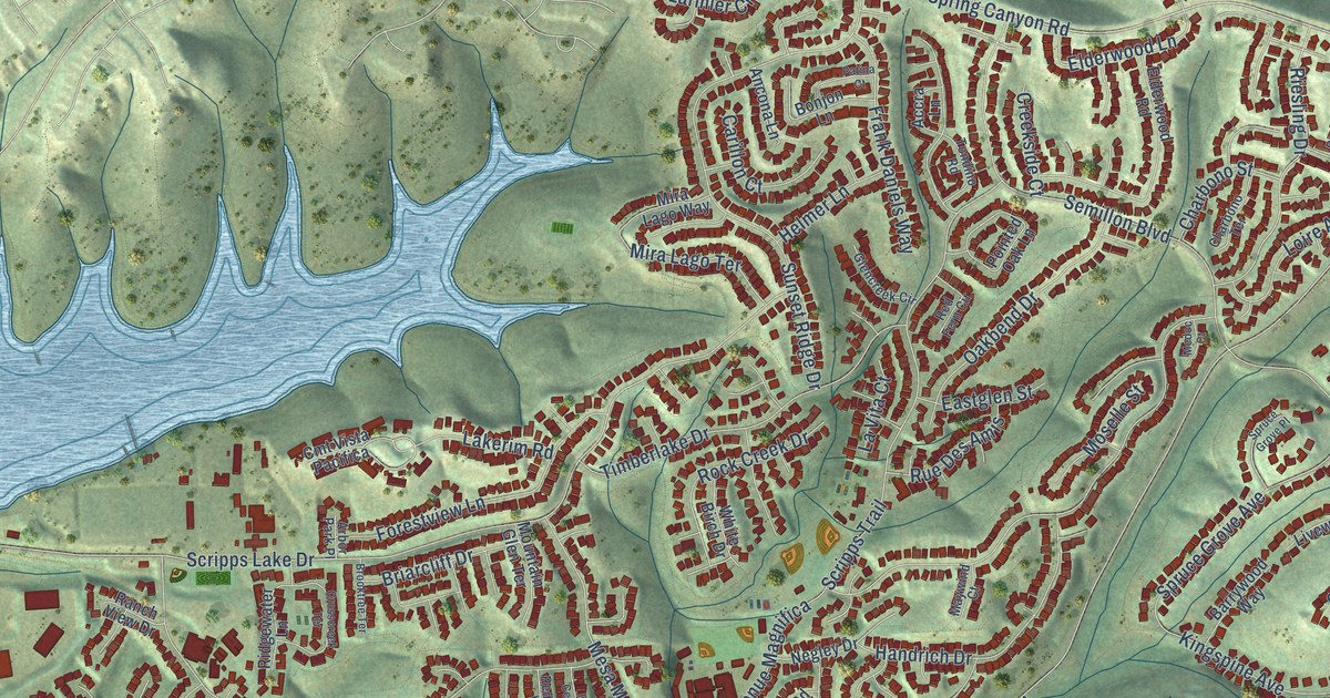 Map of Scripps Miramar Ranch, California in 2026
