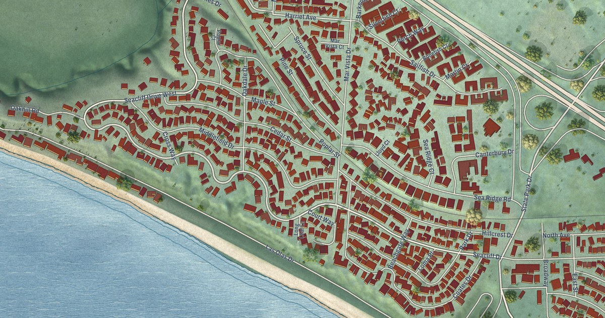 Map of Seacliff, California in 2026