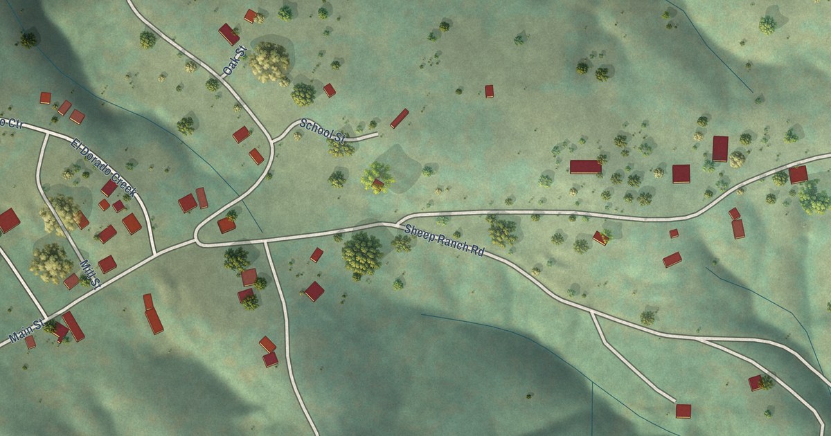 Map of Sheep Ranch, California in 2026