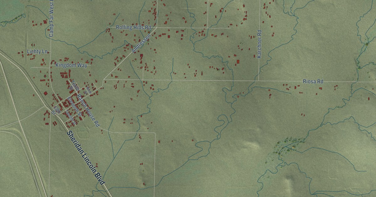 Map of Sheridan, California in 2026