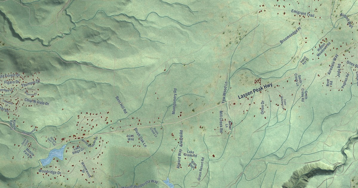 Map of Shingletown, California in 2026