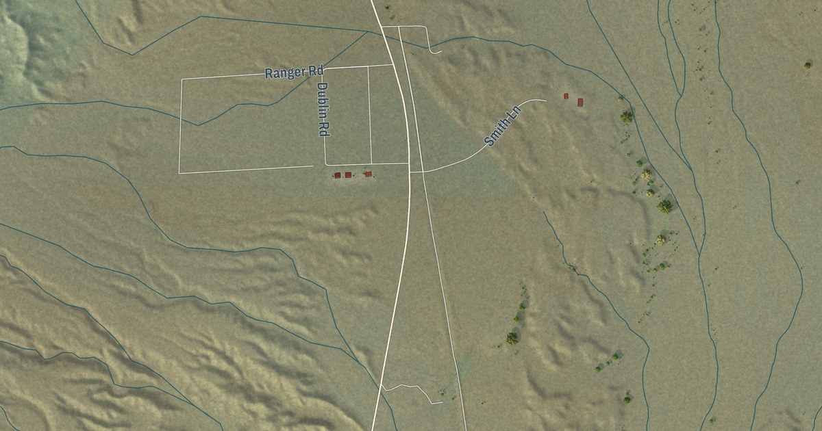 Detailed Map of Shoshone, California