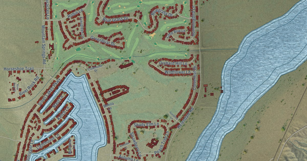 Map of Silver Lakes, California in 2026