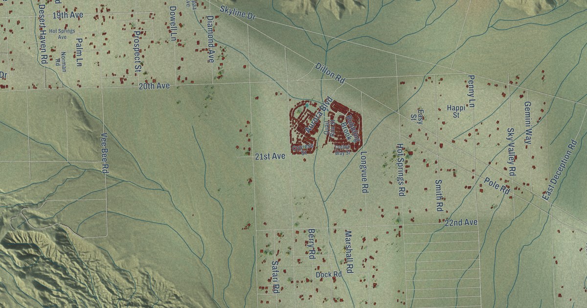 Map of Sky Valley, California in 2026