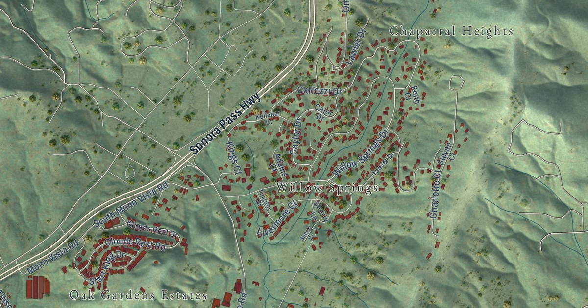 Map of Soulsbyville, California in 2026