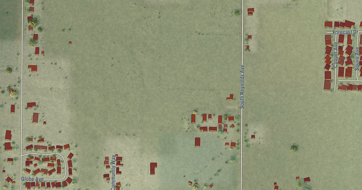 Map of South Dos Palos, California in 2026
