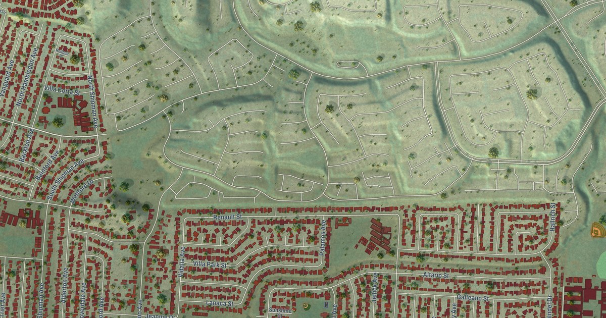 Map of South San Jose Hills, California in 2026