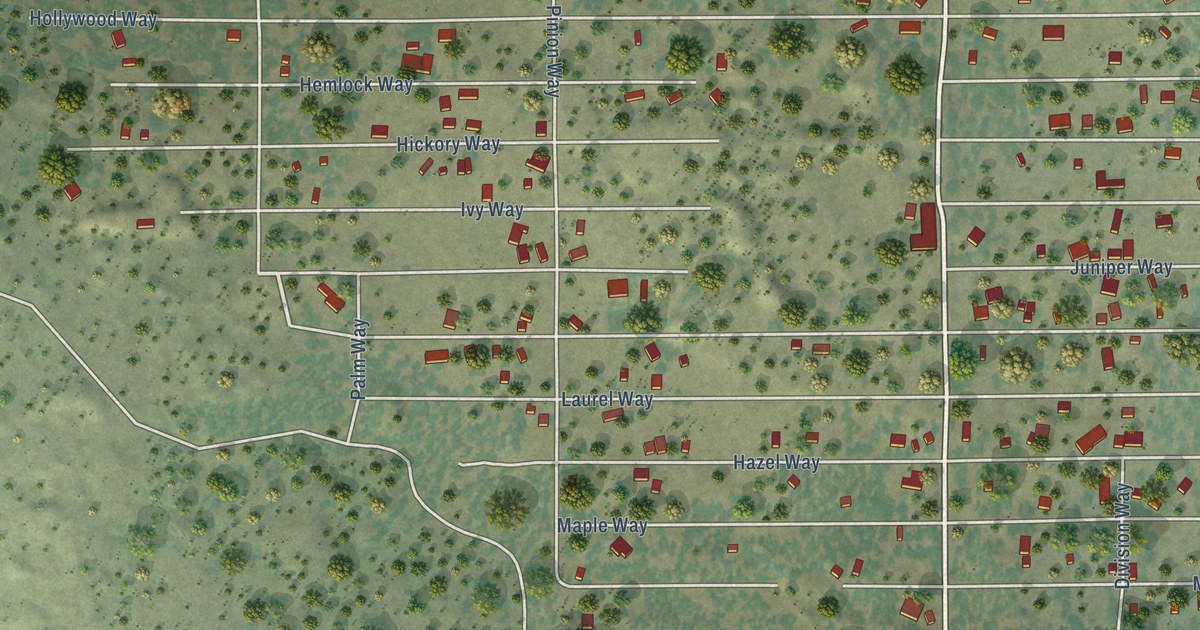 Map of Spaulding, California in 2026