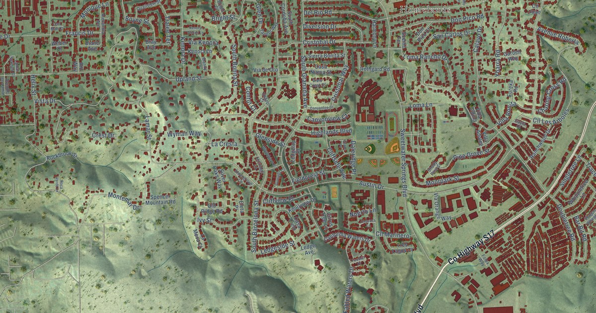 Map of Spring Valley, California in 2026