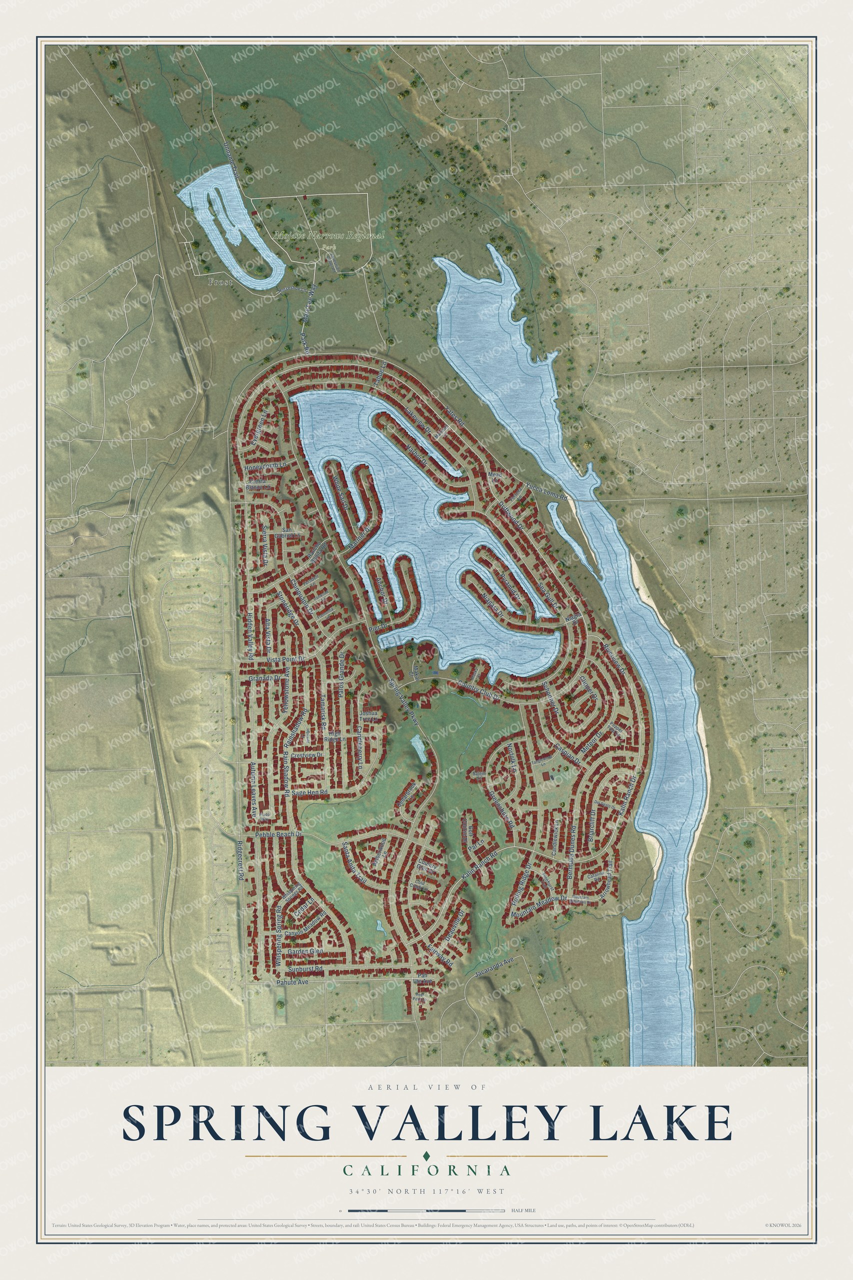 Watermarked full-map preview of Spring Valley Lake, California