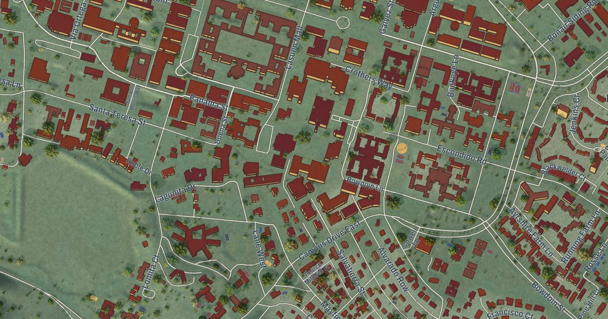 Map of Stanford, California in 2026