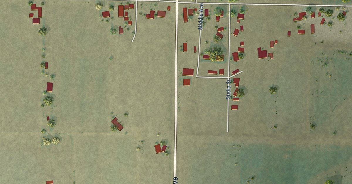 Map of Stevinson, California in 2026