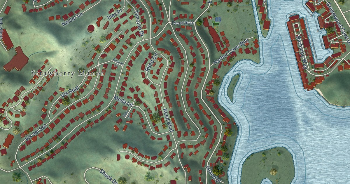 Map of Strawberry, California in 2026