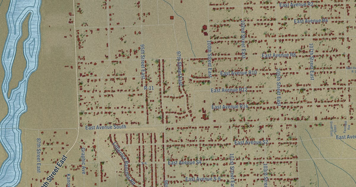 Map of Sun Village, California in 2026