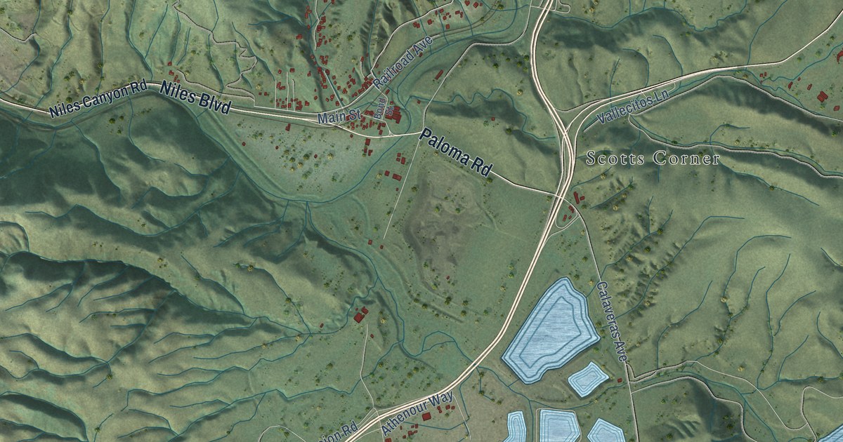 Map of Sunol, California in 2026