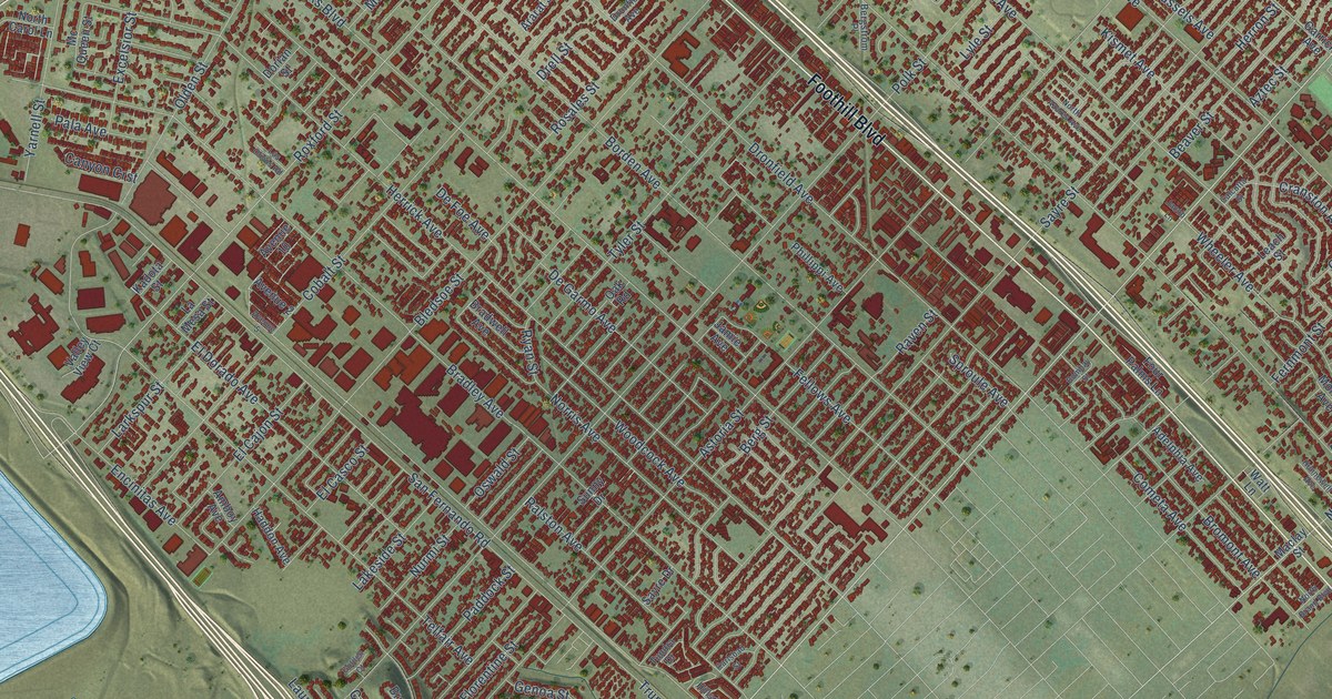 Map of Sylmar, California in 2026