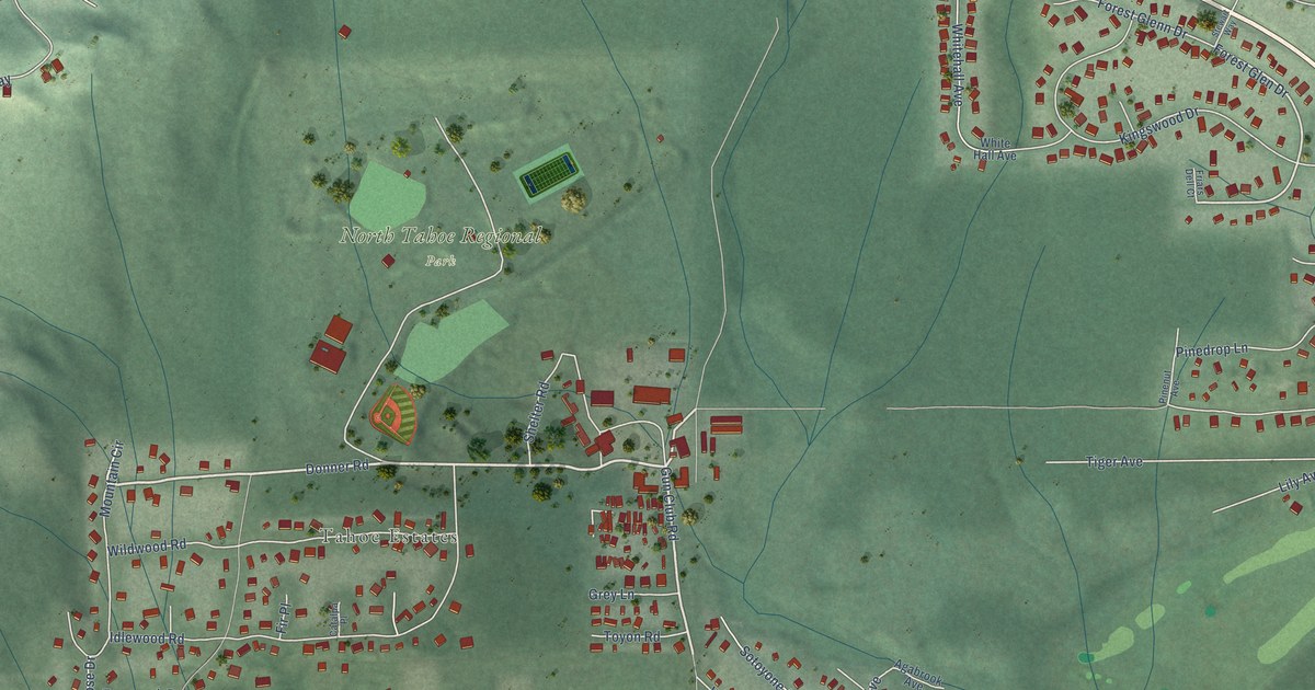 Map of Tahoe Vista, California in 2026