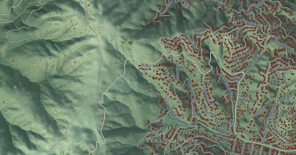 Map of Tamalpais-Homestead Valley, California in 2026
