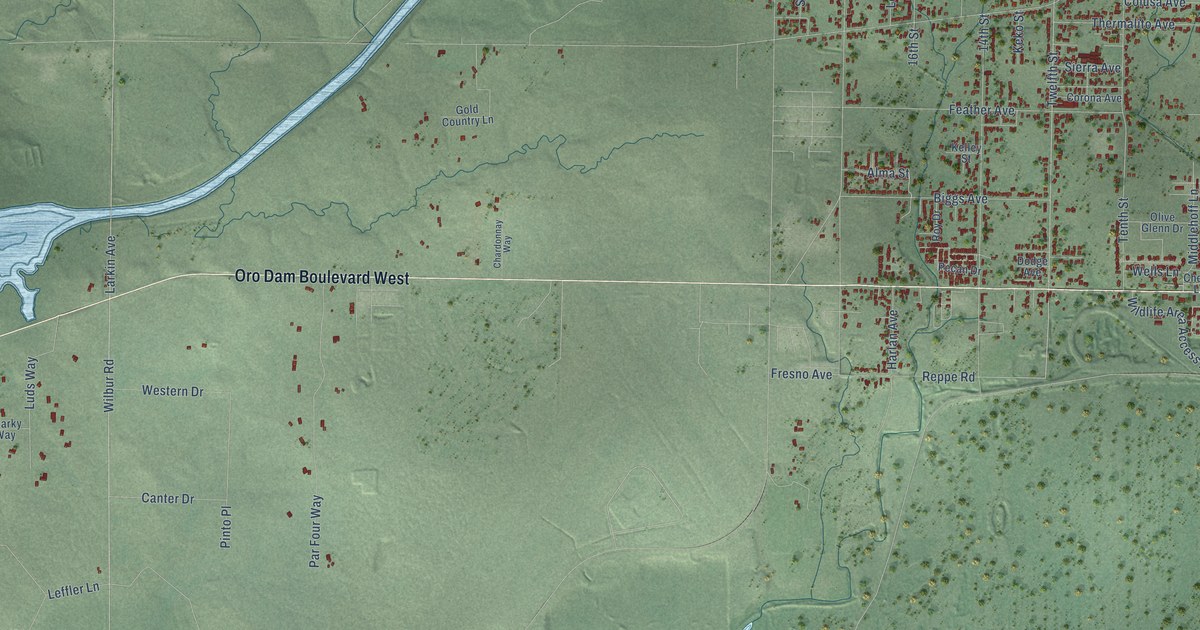 Map of Thermalito, California in 2026