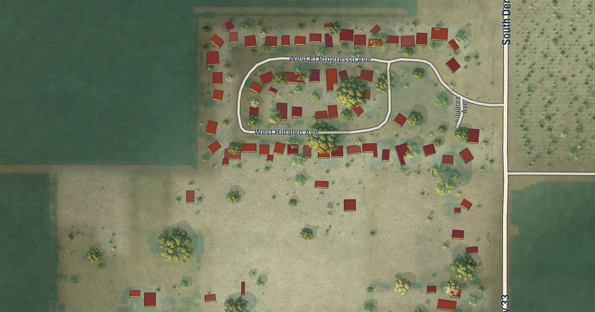 Map of Three Rocks, California in 2026