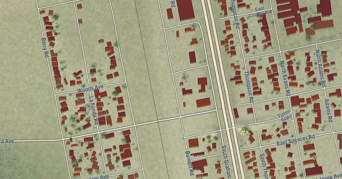 Map of Tipton, California in 2026