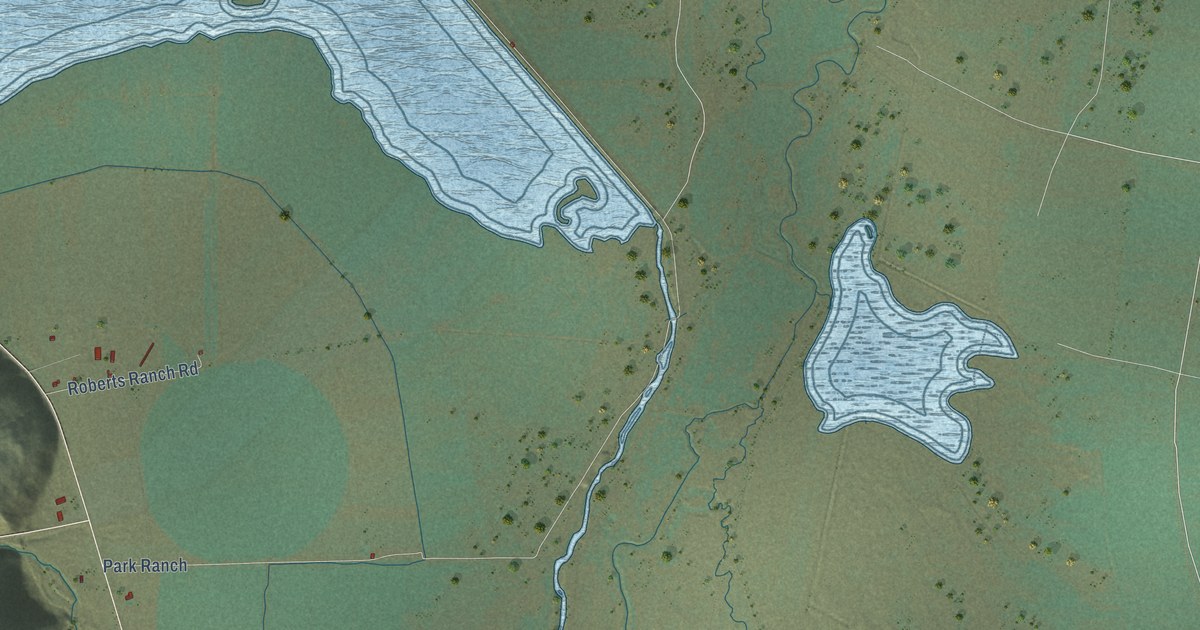 Map of Topaz, California in 2026