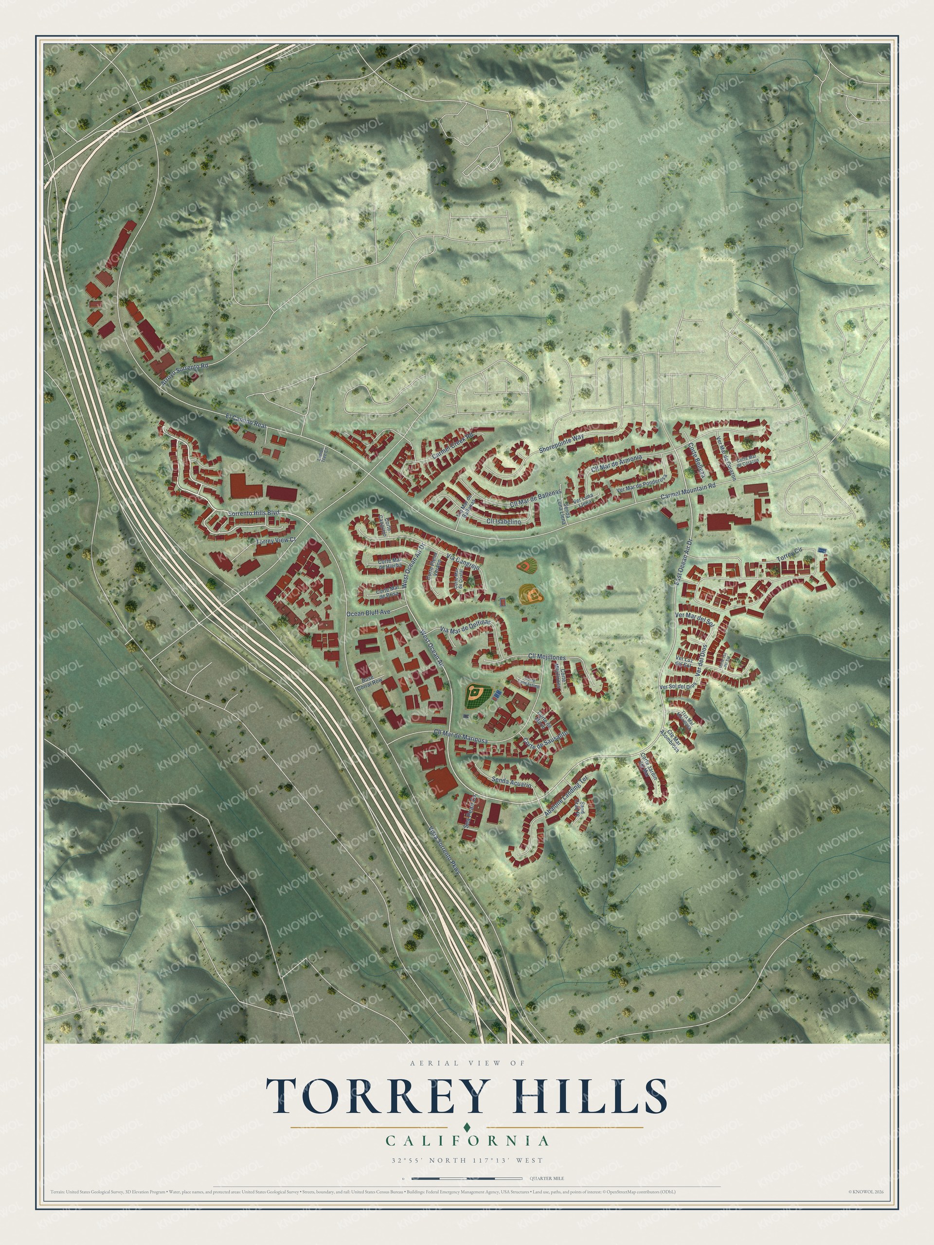 Watermarked full-map preview of Torrey Hills, California