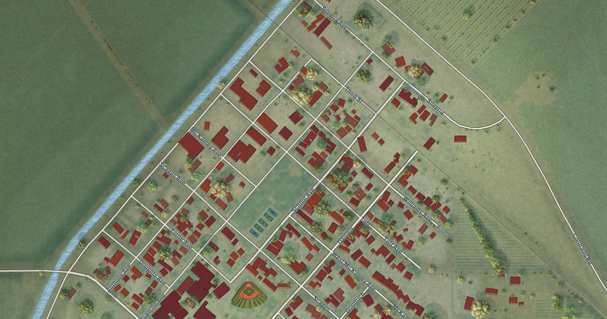 Map of Tranquillity, California in 2026