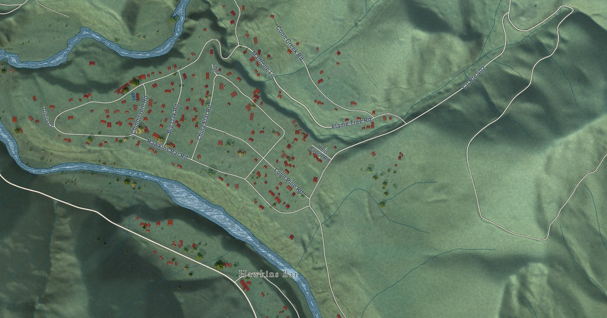 Map of Trinity Village, California in 2026