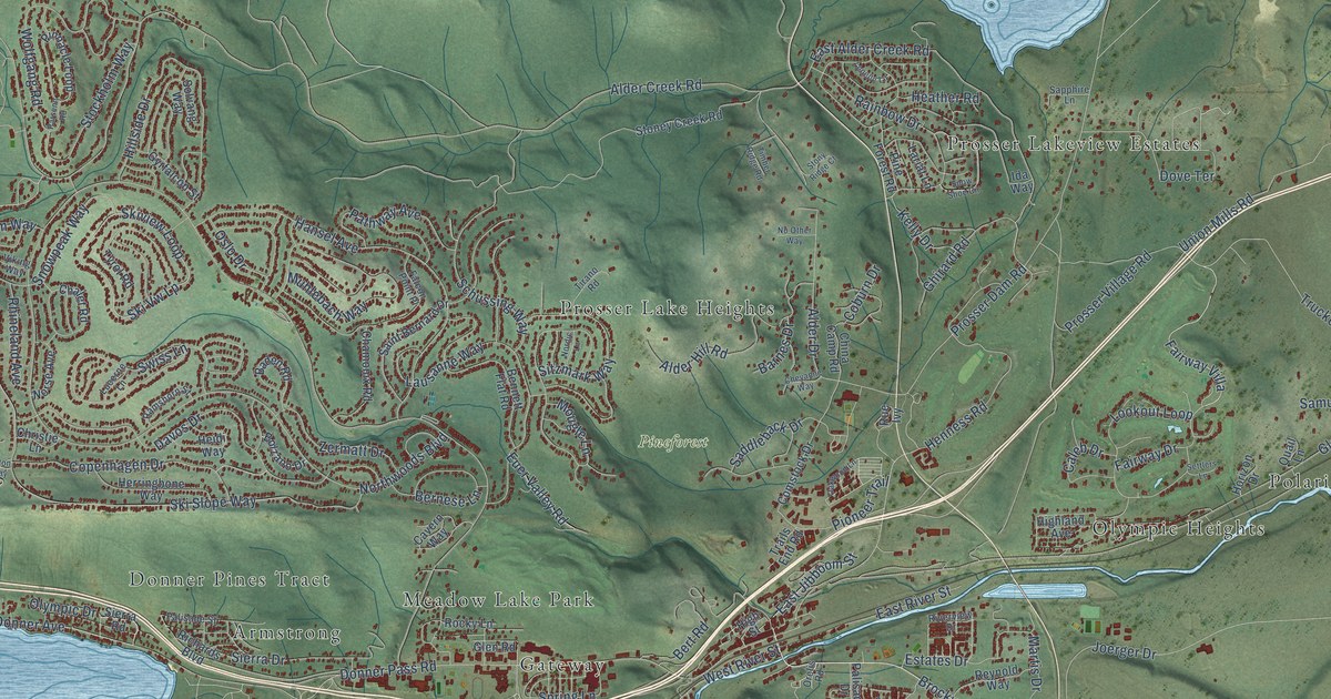 Map of Truckee, California in 2026