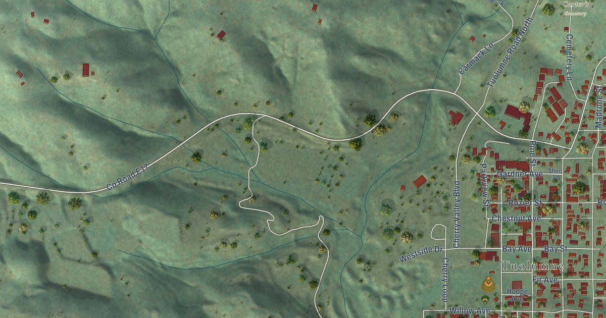Map of Tuolumne City, California in 2026