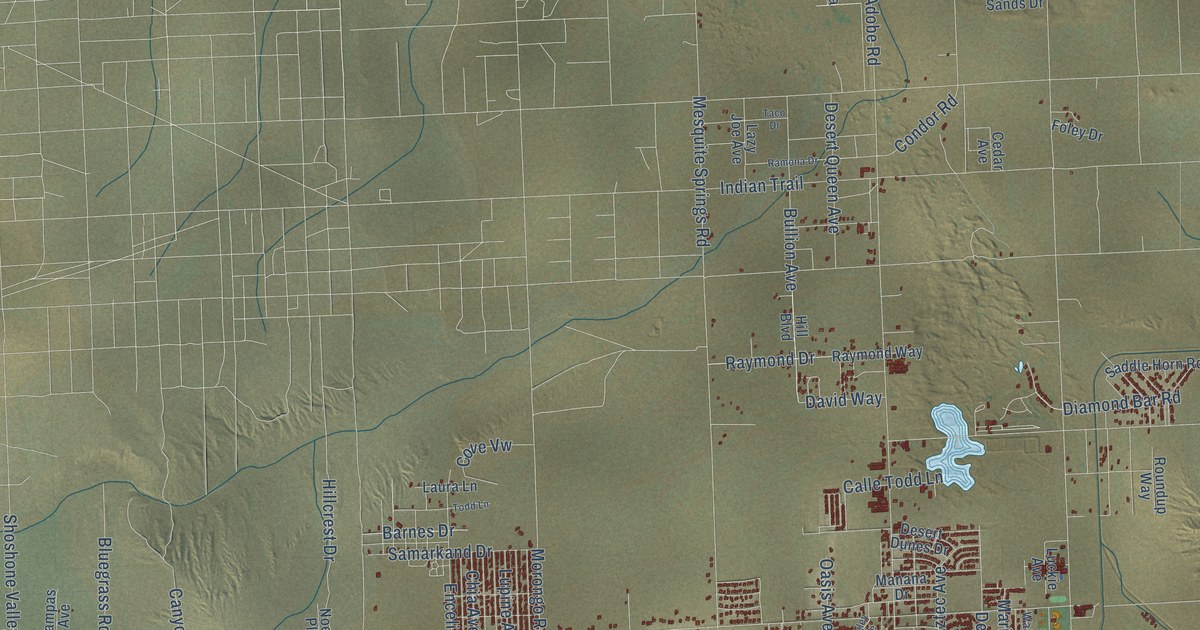 Map of Twentynine Palms, California in 2026