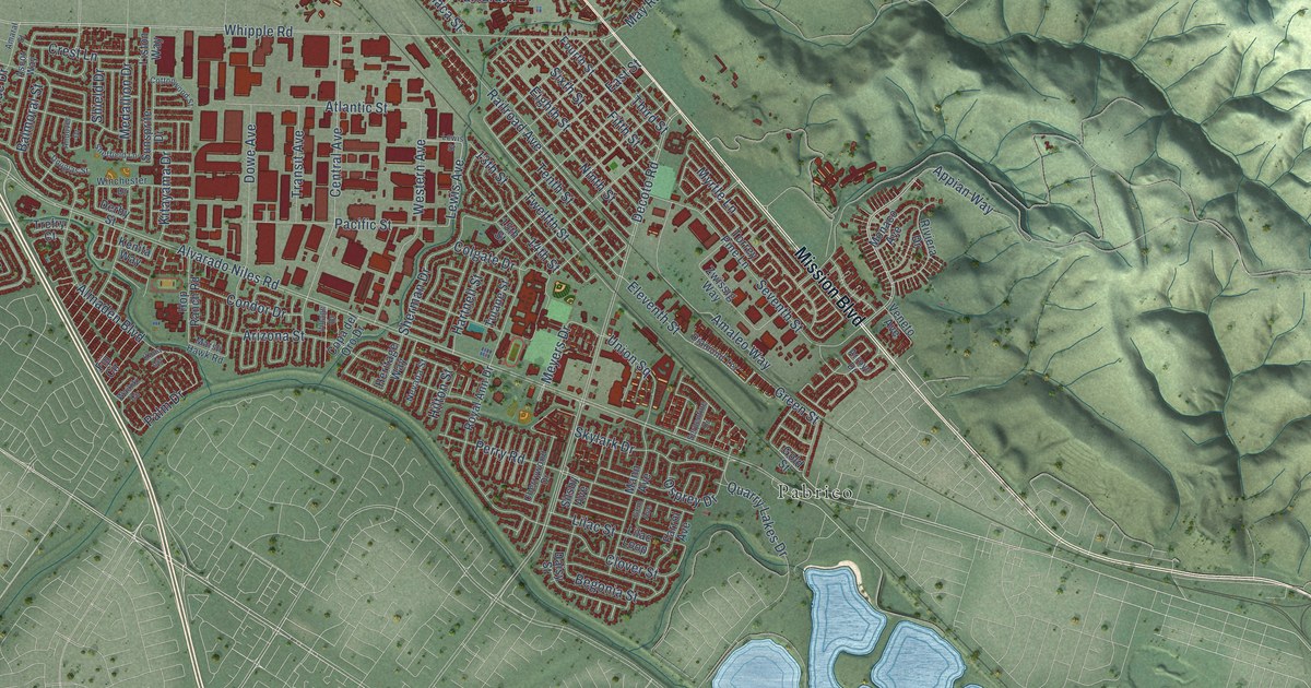Map of Union City, California in 2026