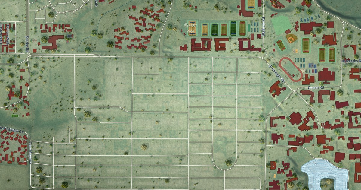 Map of University of California-Santa Barbara, California in 2026