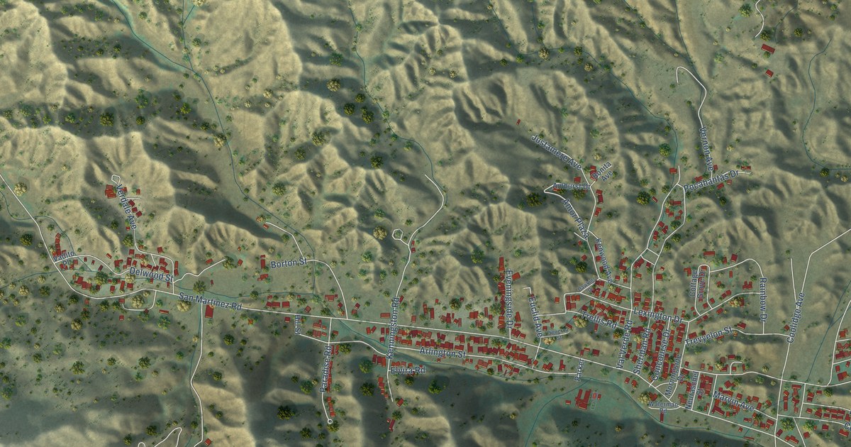 Map of Val Verde, California in 2026