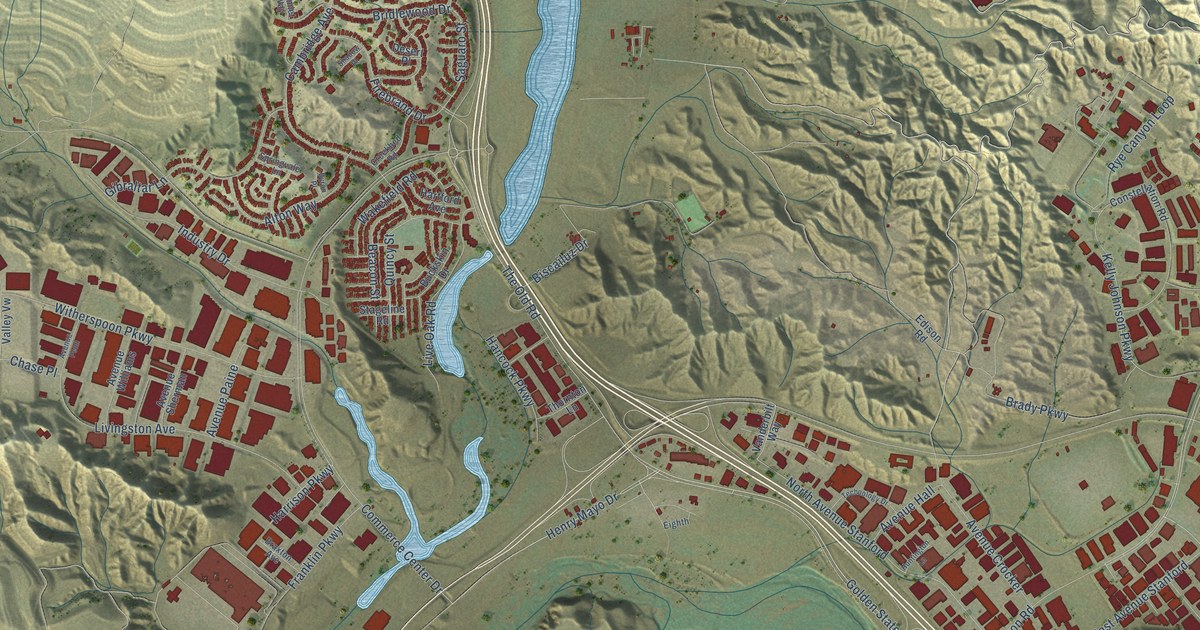 Detailed Map of Valencia, California