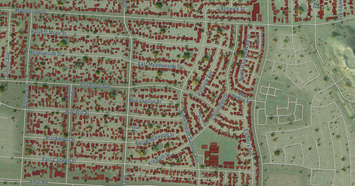 Map of Valinda, California in 2026