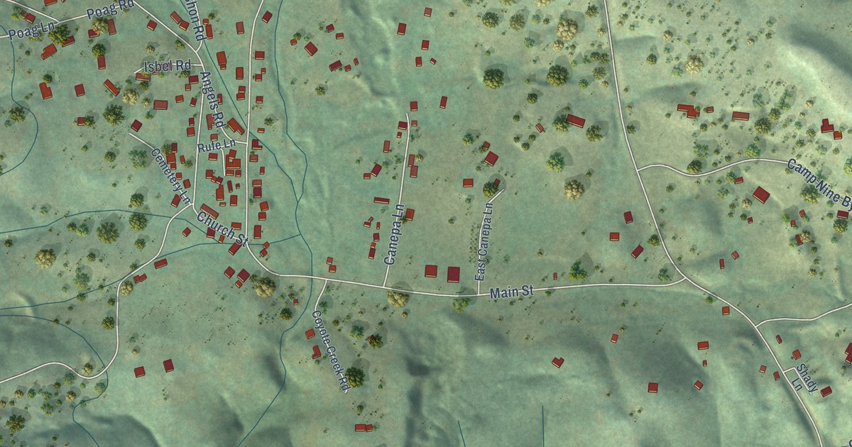 Map of Vallecito, California in 2026