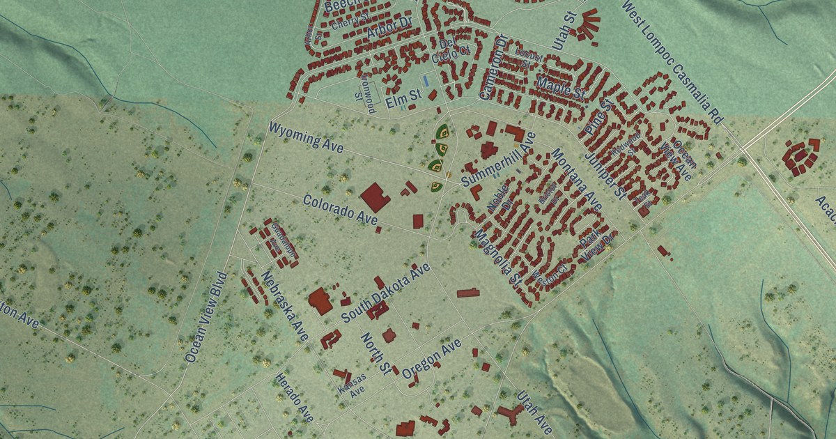 Map of Vandenberg AFB, California in 2026