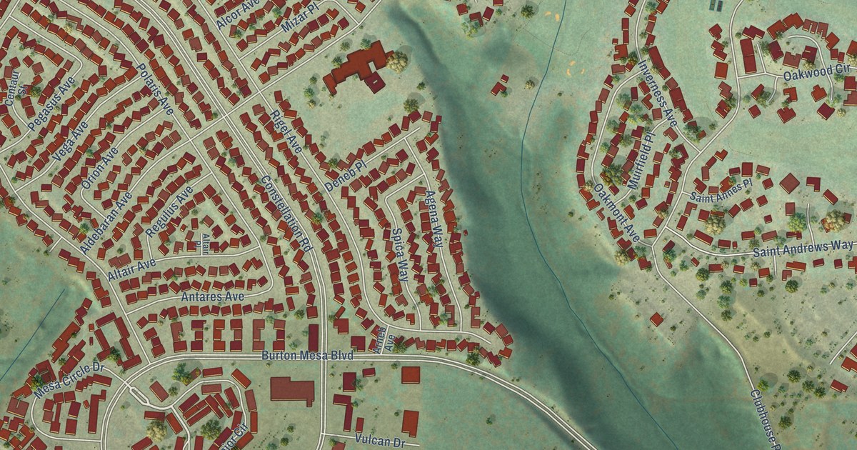 Map of Vandenberg Village, California in 2026