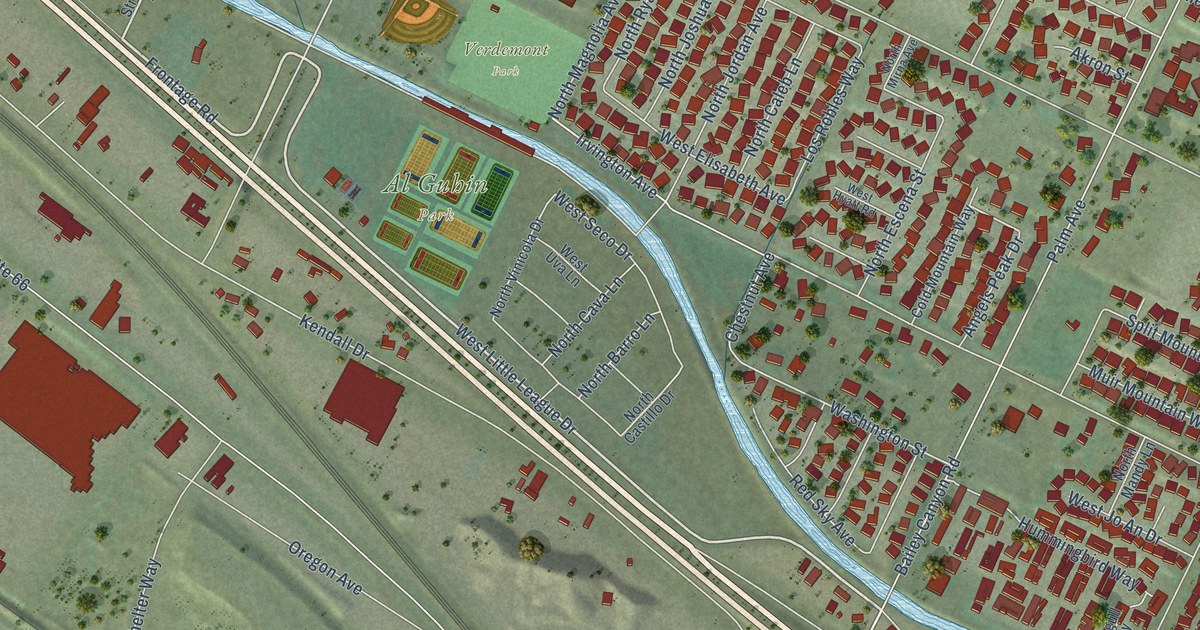 Detailed Map of Verdemont, California