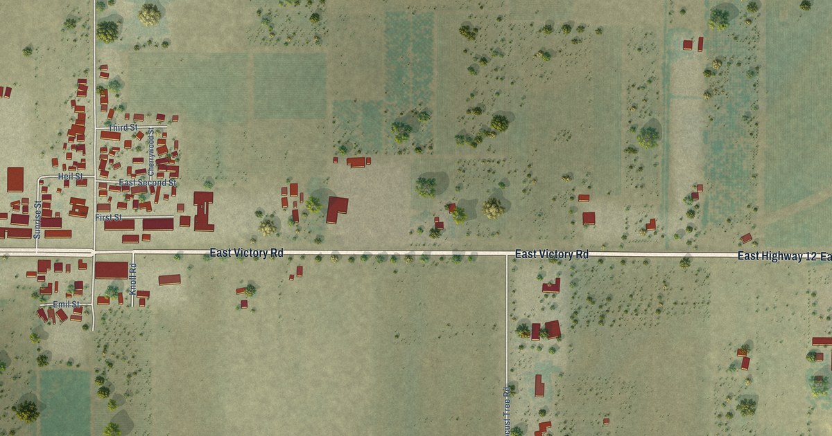 Map of Victor, California in 2026