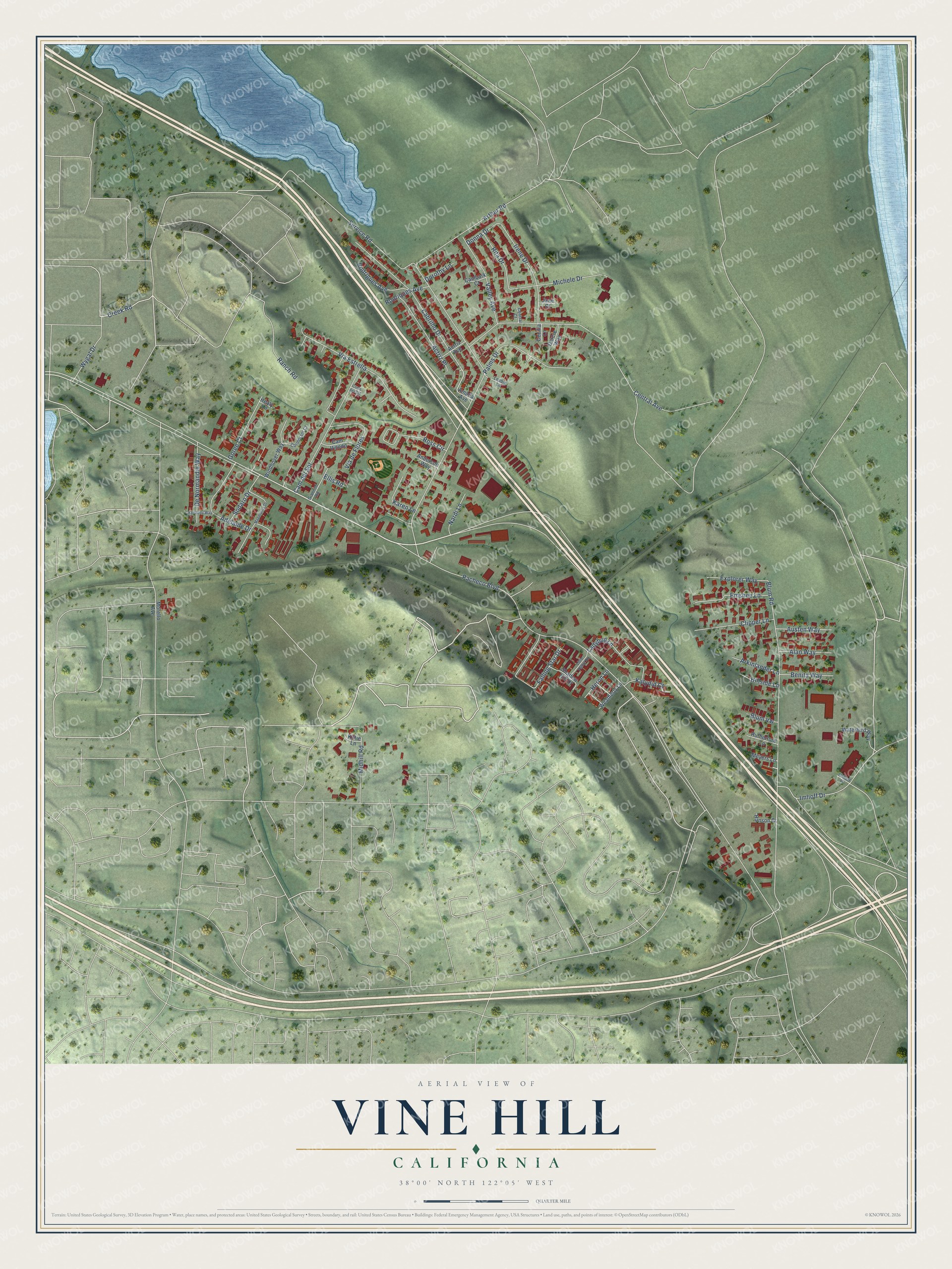 Watermarked full-map preview of Vine Hill, California