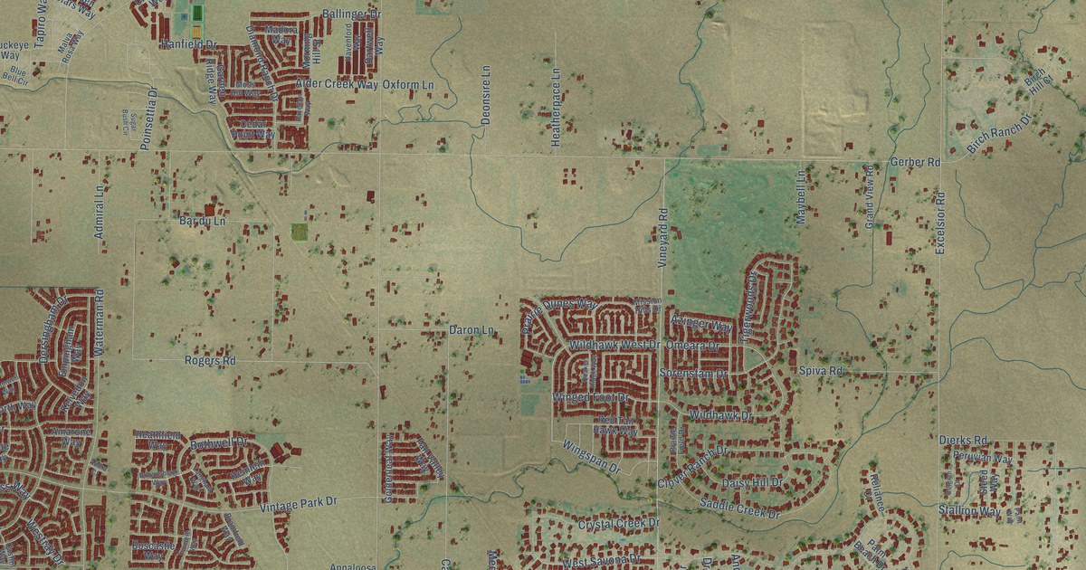 Map of Vineyard, California in 2026