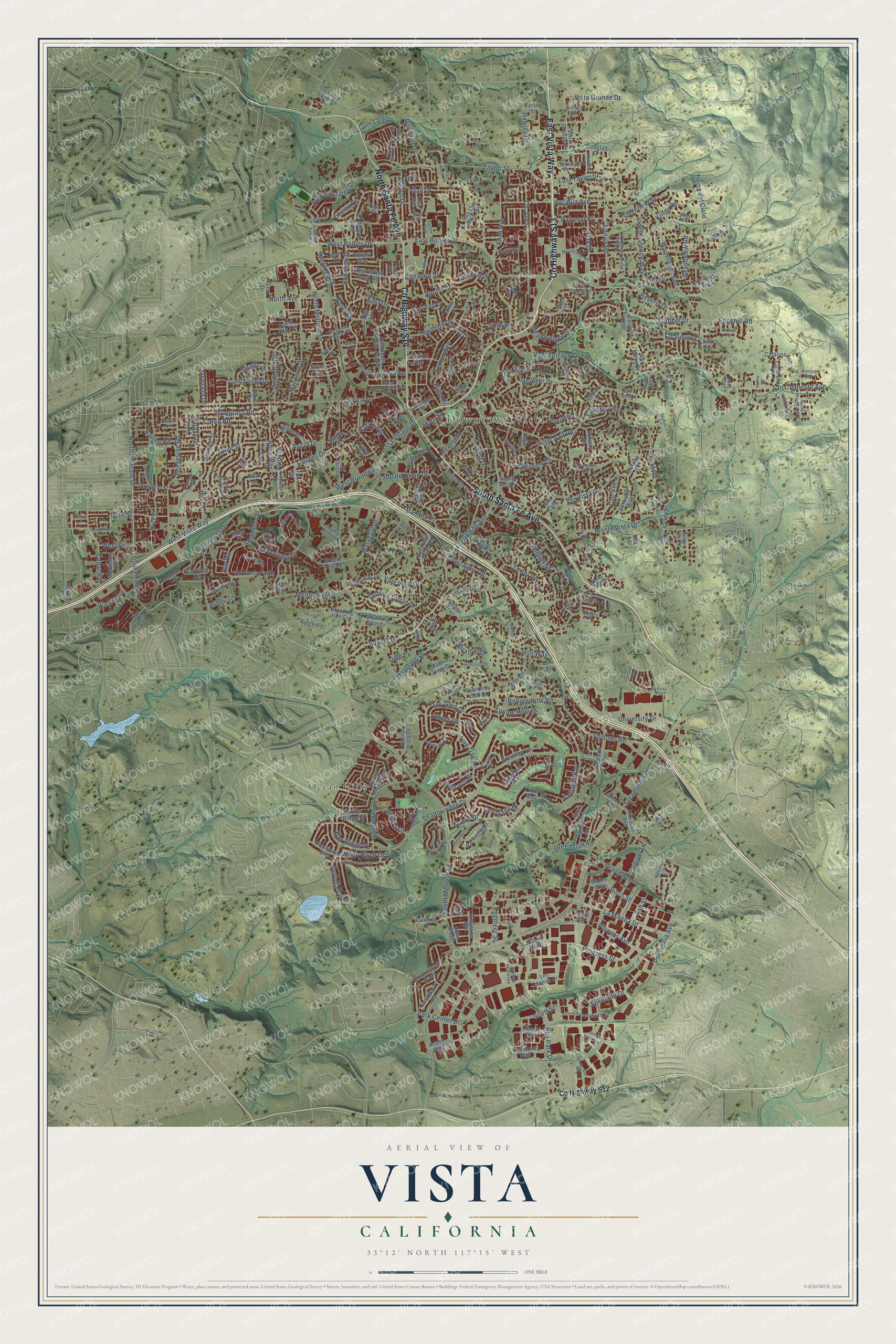 Watermarked full-map preview of Vista, California