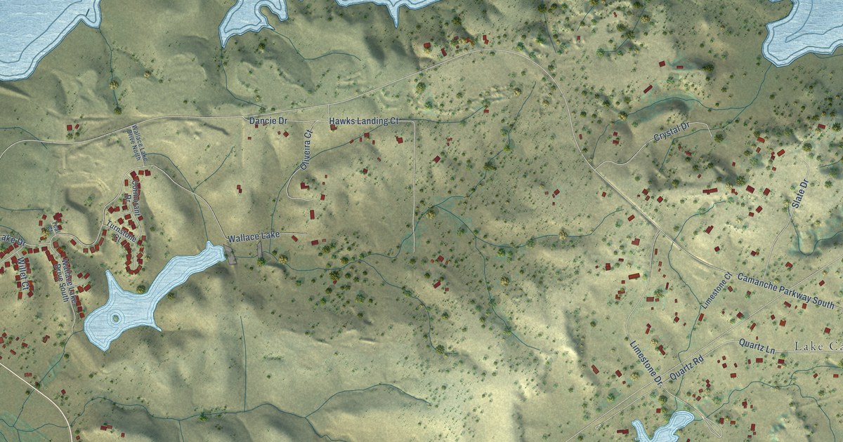 Map of Wallace, California in 2026
