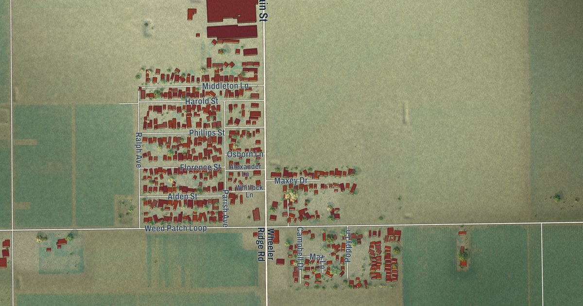 Map of Weedpatch, California in 2026