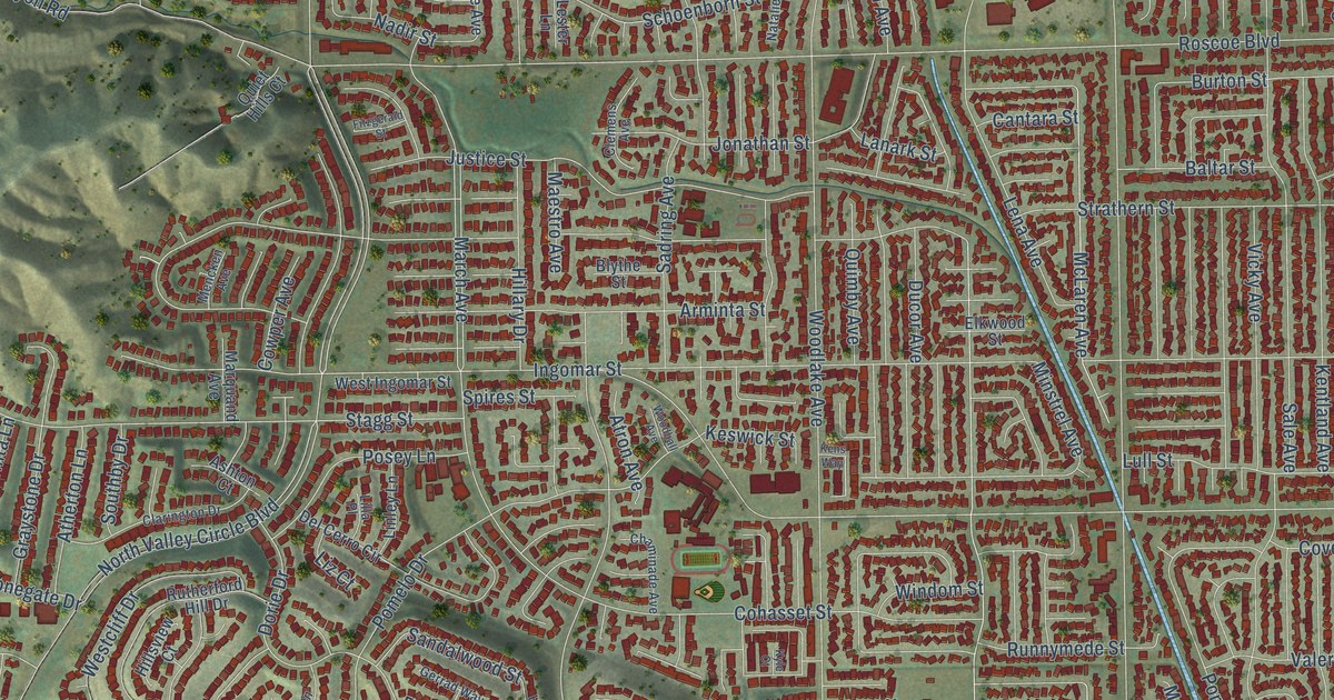 Map of West Hills, California in 2026