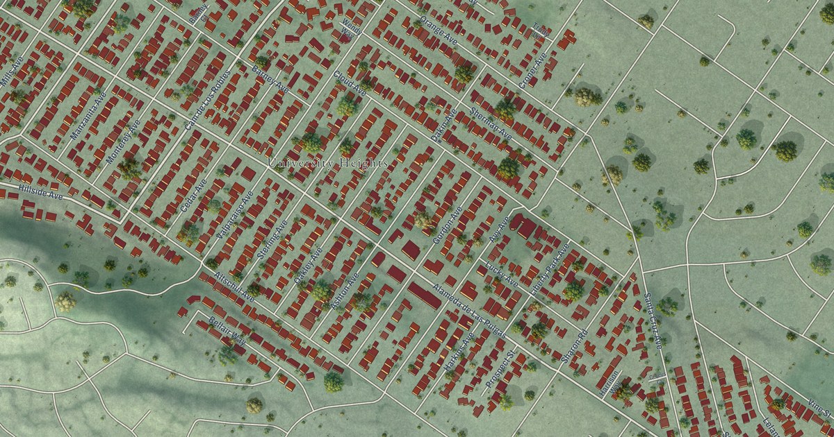Map of West Menlo Park, California in 2026